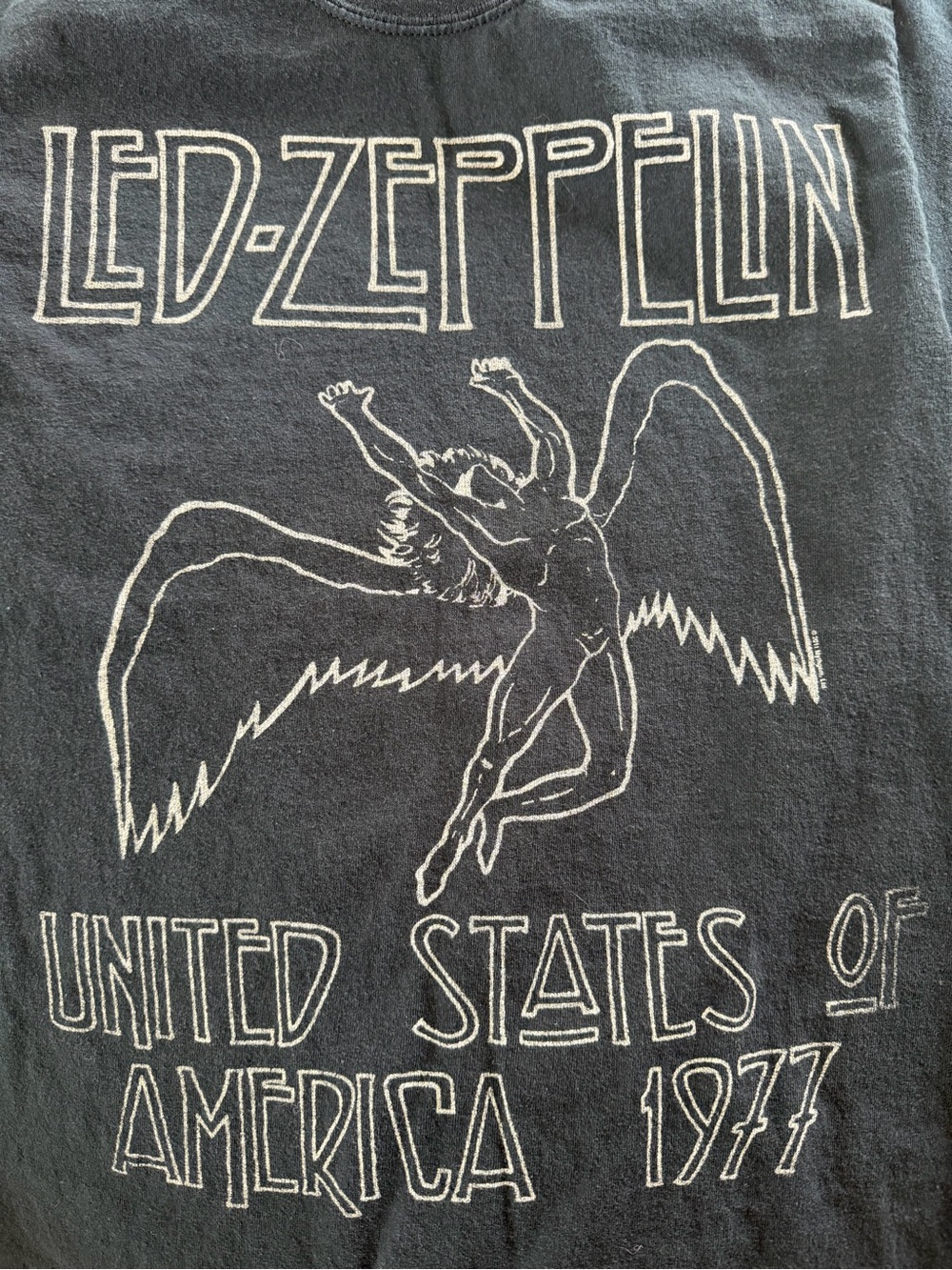 Gildan Black Led Zeppelin 1977 United States of America Tour Tee